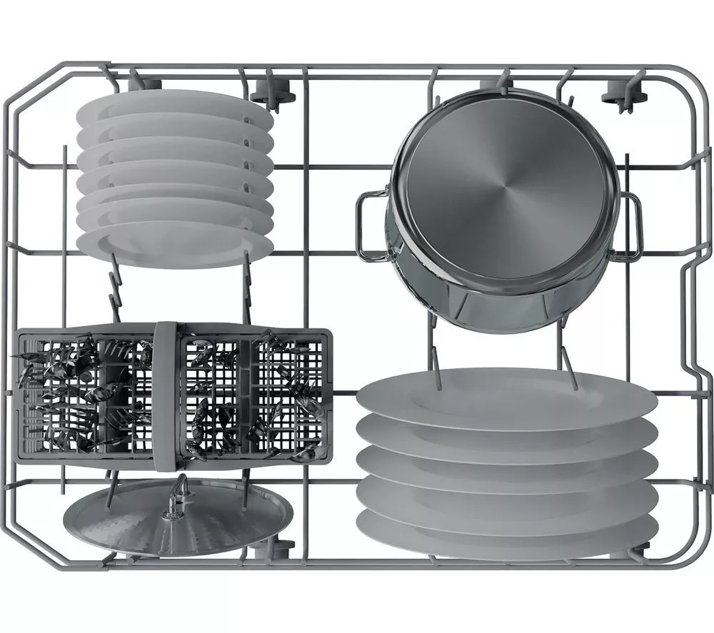 HOTPOINT HP2FE10CS90SUK Slimline Dishwasher - Silver - Image 3