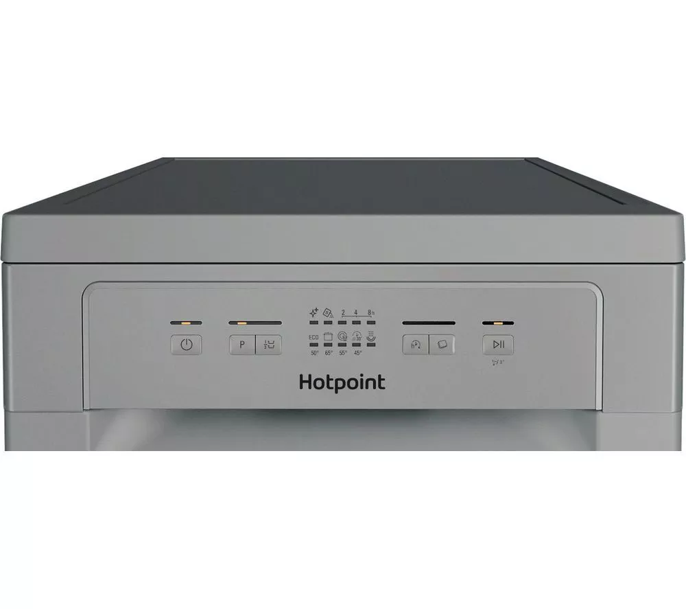 HOTPOINT HP2FE10CS90SUK Slimline Dishwasher - Silver - Image 6