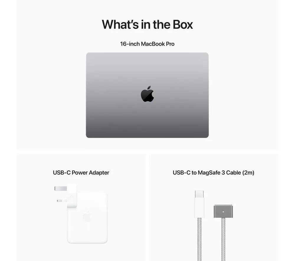 APPLE Refurbished MacBook Pro 16" (2023) - M2 Pro, 512 GB SSD, Space Grey (Very Good Condition)