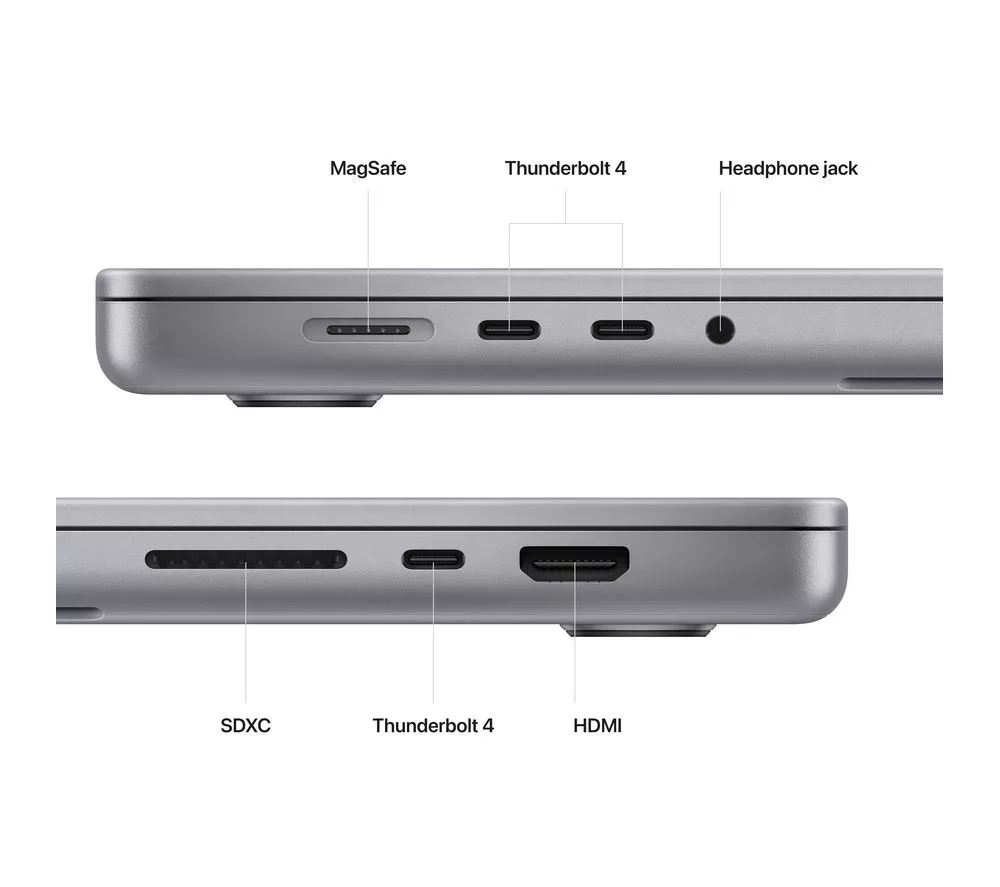 APPLE Refurbished MacBook Pro 16" (2023) - M2 Pro, 512 GB SSD, Space Grey (Very Good Condition)