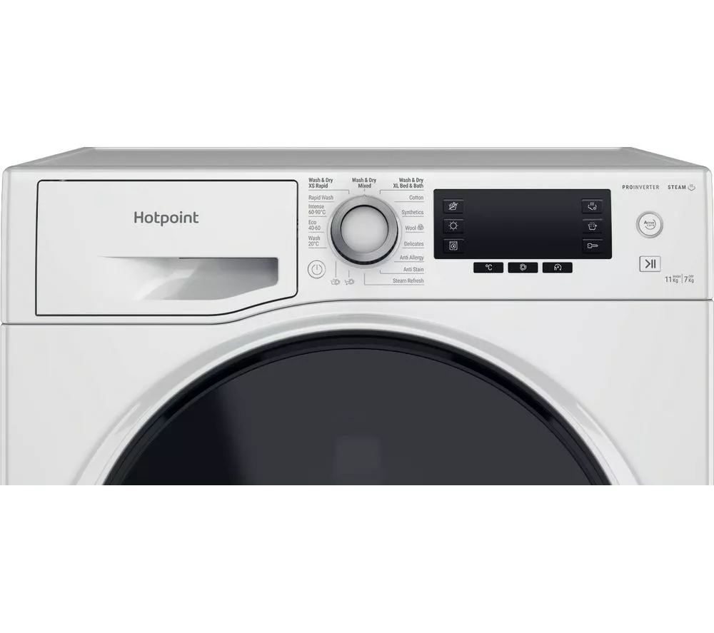HOTPOINT ActiveCare NDD 11748 DA UK 11 kg Washer Dryer - White - Image 5