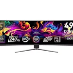 MSI MPG 491CQPX Dual Quad HD 49" Curved QD-OLED Gaming Monitor - Black