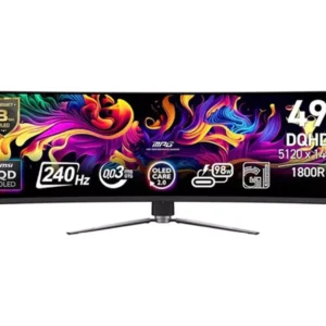 MSI MPG 491CQPX Dual Quad HD 49" Curved QD-OLED Gaming Monitor - Black