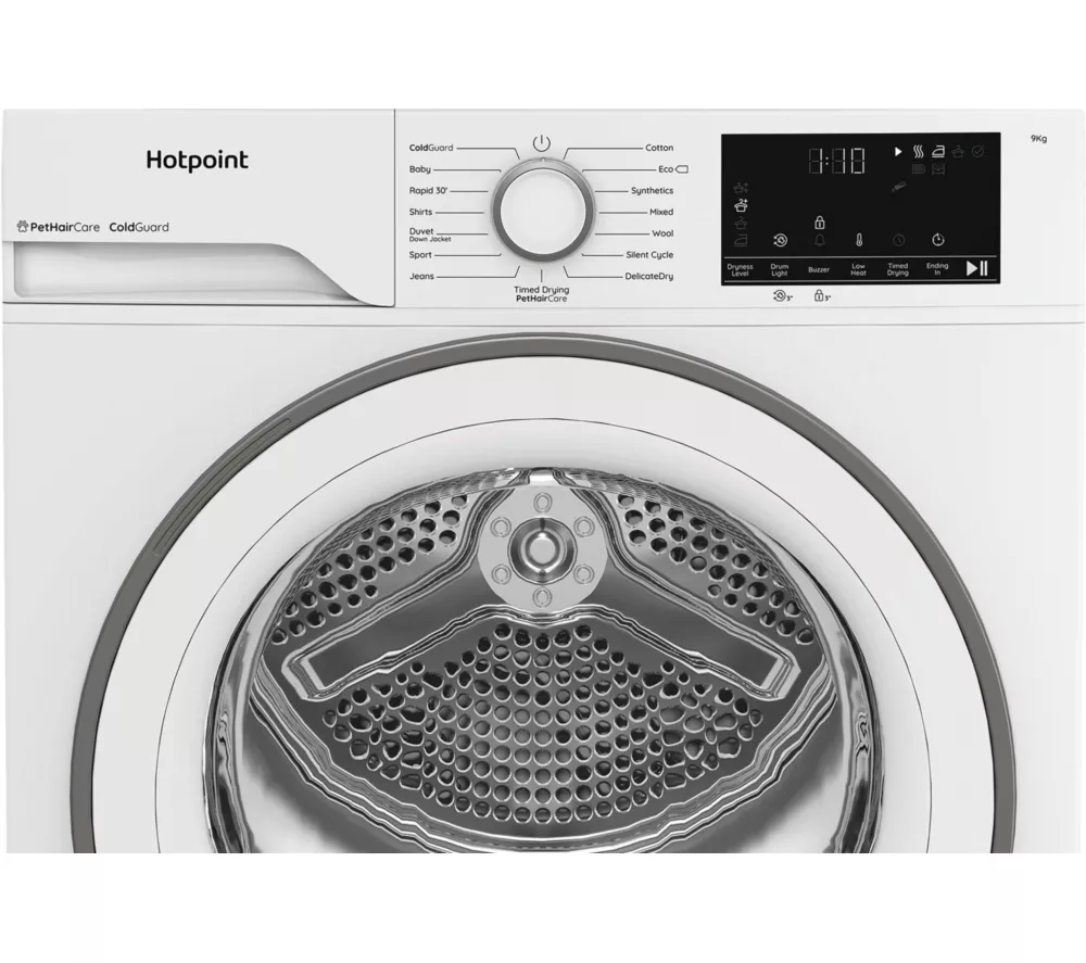 HOTPOINT C HD 94M WW UK 9 kg Heat Pump Tumble Dryer - White