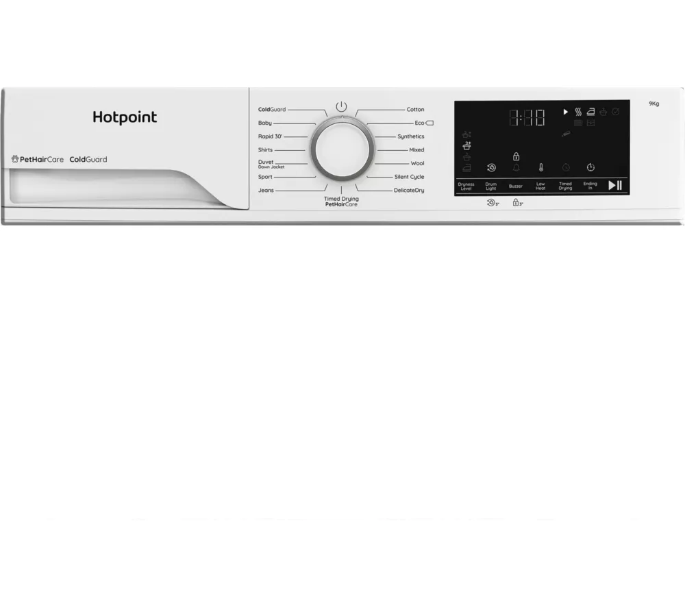 HOTPOINT C HD 94M WW UK 9 kg Heat Pump Tumble Dryer - White