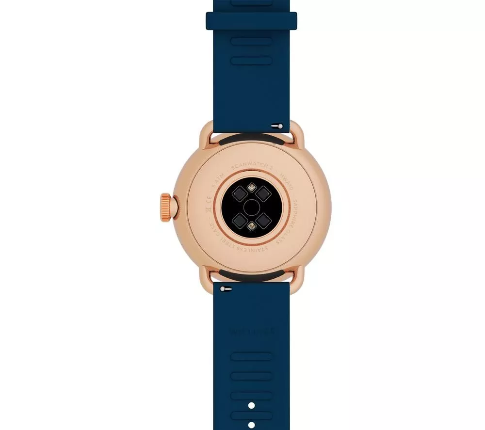 WITHINGS ScanWatch 2 Hybrid Smart Watch - Blue, 38 mm