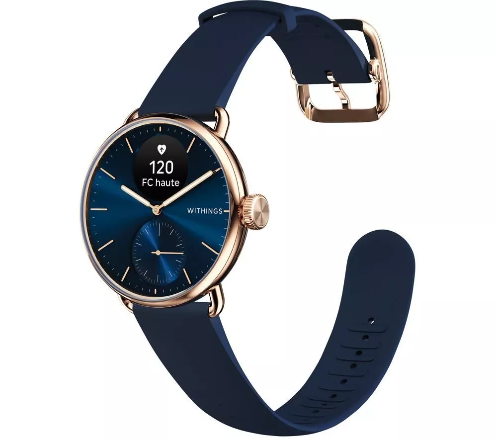 WITHINGS ScanWatch 2 Hybrid Smart Watch - Blue, 38 mm