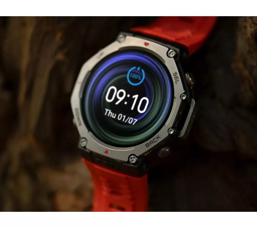 AMAZFIT T-Rex 3 Smart Watch - Lava, Silicone Strap - Image 2