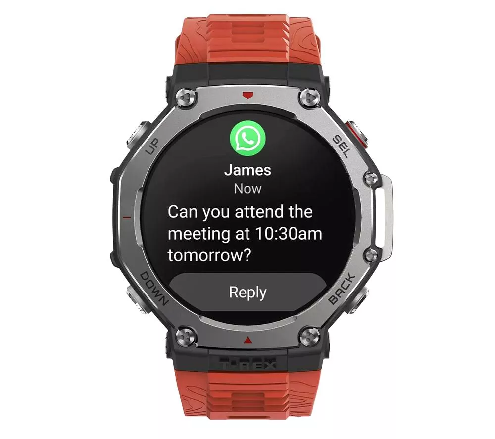 AMAZFIT T-Rex 3 Smart Watch - Lava, Silicone Strap - Image 3