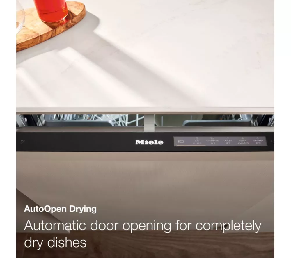 MIELE AutoDos G7040 SCVi Full-size WiFi-enabled Dishwasher - Clean Steel