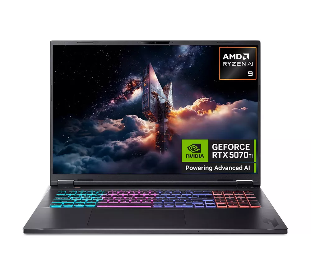 ACER Nitro 18 AI 18" Gaming Laptop - AMD Ryzen AI 9, RTX 5070 Ti, 1 TB SSD