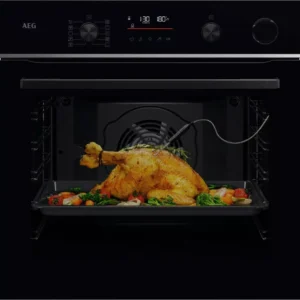 AEG 6000 SenseCook TR6PB521SB Electric Pyrolytic Steam Smart Oven - Black