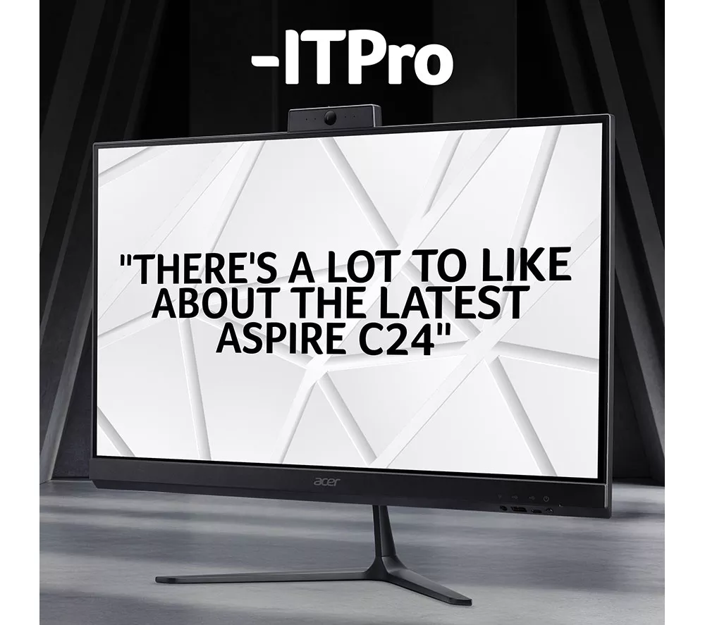 ACER Aspire C24-B 23.8" All-in-One PC - Intel® Celeron®, 512 GB SSD, Black - Image 3