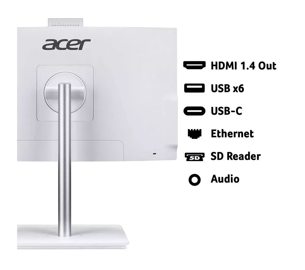 ACER Aspire C24-A 23.8" All-in-One PC - Intel® Core™ i5, 512 GB SSD, White