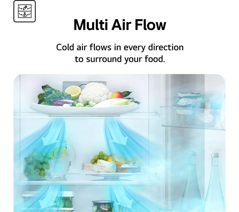 LG NatureFRESH GBBSJ10DPY 60/40 Fridge Freezer - Prime Silver