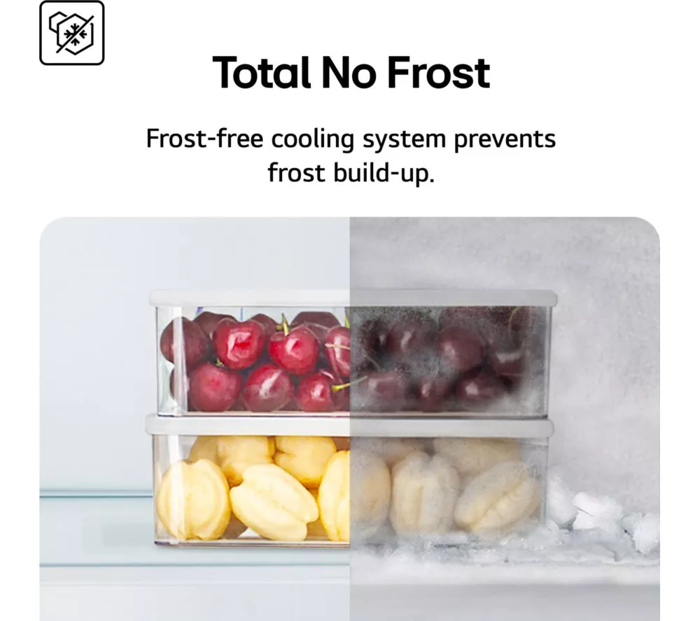 LG NatureFRESH GBBSJ10DPY 60/40 Fridge Freezer - Prime Silver