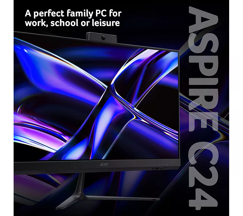 ACER Aspire C24-B 23.8" All-in-One PC - Intel® Core™ i3, 512 GB SSD, Black - Image 2