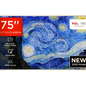 TCL NXTVISION A300W 75" QLED 4K HDR Smart Google TV - 75A300W-UK