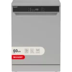 SHARP QW-NA1FF47D3S2-EN Full-size Dishwasher - Dark Silver