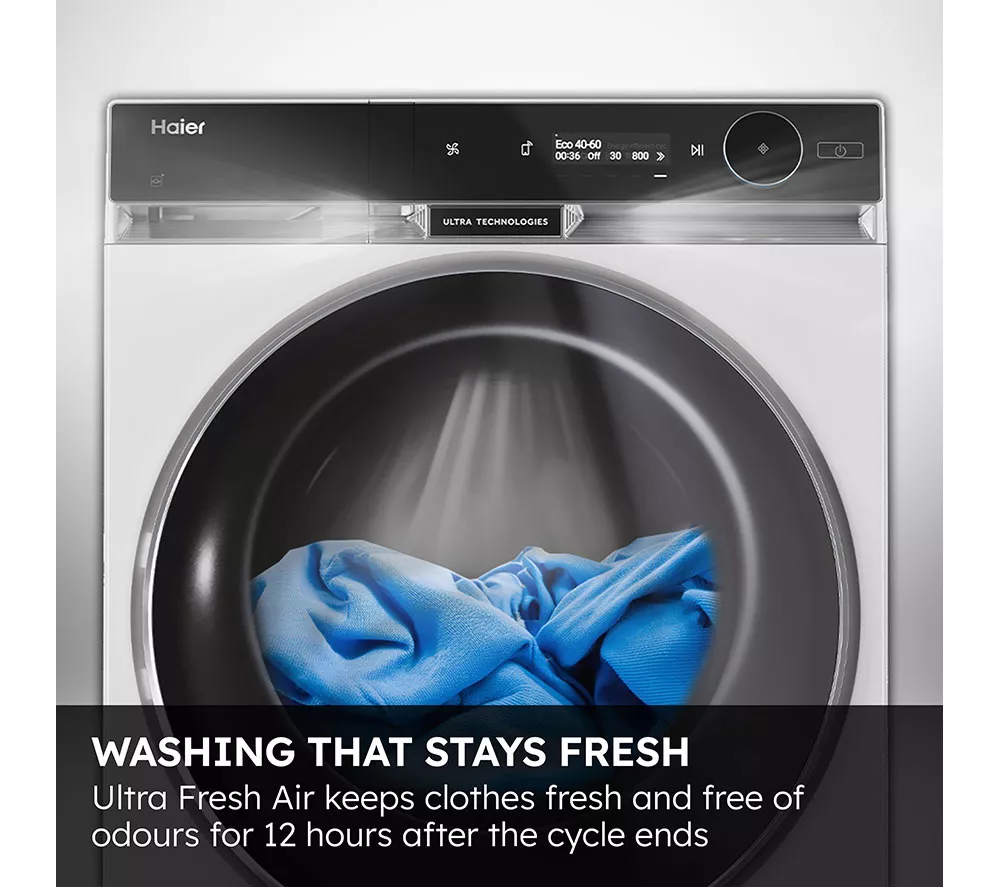 HAIER X Series 9 HW100-B14387BUUK WiFi-enabled 10 kg 1400 Spin Washing Machine - Black - Image 8