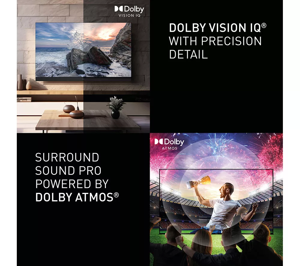 PANASONIC W85B 65" QLED 4K HDR Smart Fire TV with Freely - TV-65W85BEY