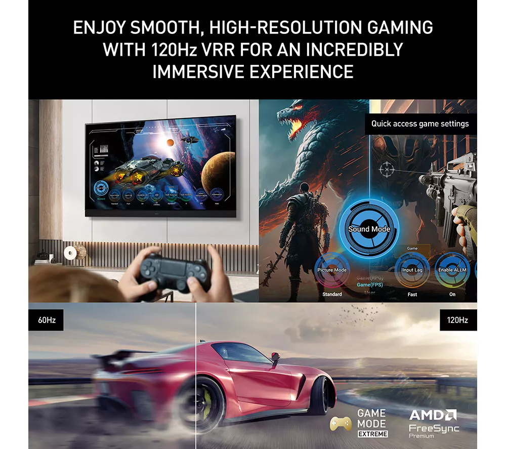 PANASONIC W85B 65" QLED 4K HDR Smart Fire TV with Freely - TV-65W85BEY