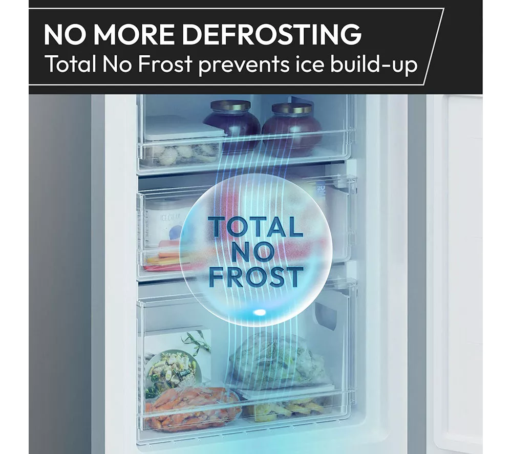 HOOVER H-Combi 300 HONCQ2T618CWK Smart 60/40 Fridge Freezer - White
