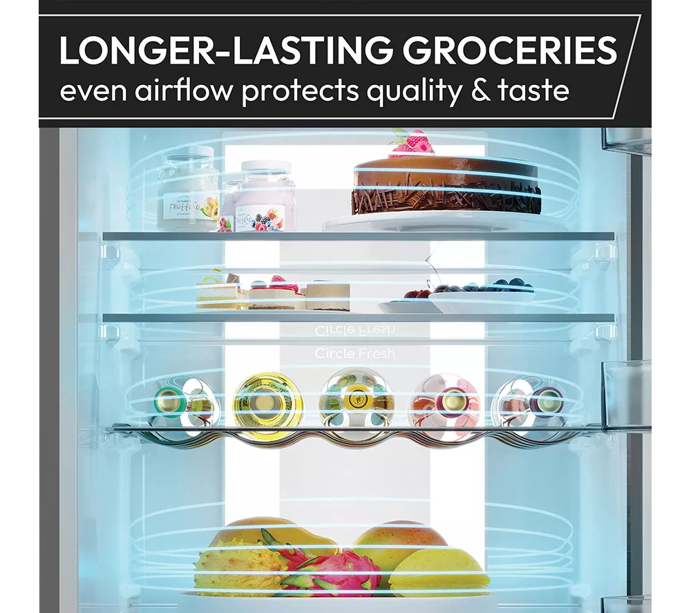 HOOVER H-Combi 300 HONCQ2T618CWK Smart 60/40 Fridge Freezer - White