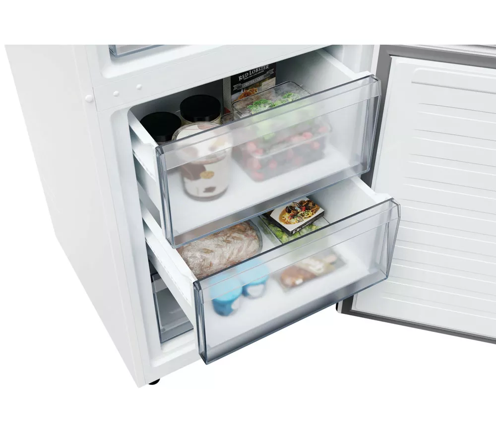 HOOVER H-Combi 300 HONCQ2T618CWK Smart 60/40 Fridge Freezer - White