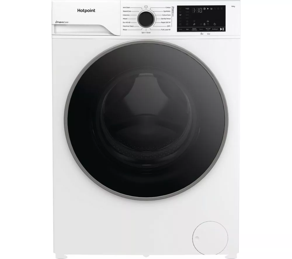 HOTPOINT FabricCare HBCA 103 CARE UK 10 kg 1400 Spin Washing Machine - White