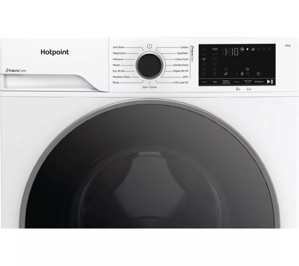 HOTPOINT FabricCare HBCA 103 CARE UK 10 kg 1400 Spin Washing Machine - White - Image 9