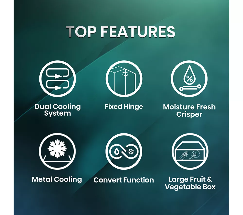 HISENSE RB5B280SSWC Integrated Smart 70/30 Fridge Freezer - Fixed Hinge - Image 2