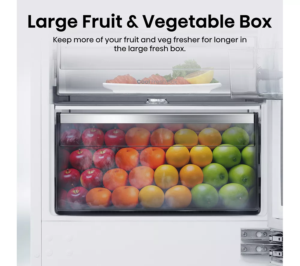 HISENSE RB5B280SSWC Integrated Smart 70/30 Fridge Freezer - Fixed Hinge - Image 8