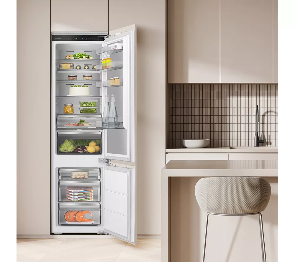 HISENSE RB5B280SSWC Integrated Smart 70/30 Fridge Freezer - Fixed Hinge - Image 14
