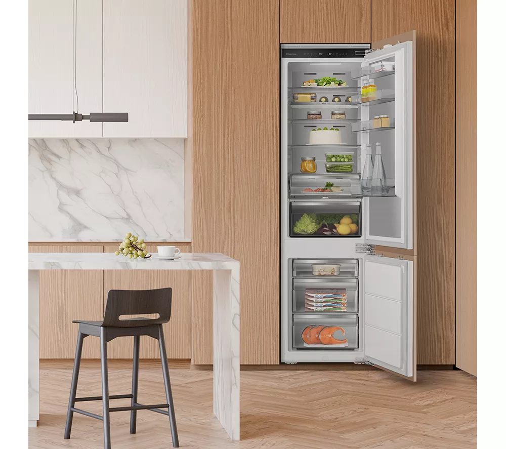 HISENSE RB5B280SSWC Integrated Smart 70/30 Fridge Freezer - Fixed Hinge - Image 17