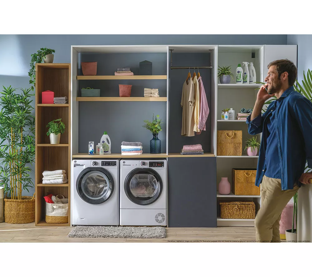 HOOVER H-Dry 350 HRE H9N2TBE-80 WiFi-enabled 9 kg Heat Pump Tumble Dryer - White