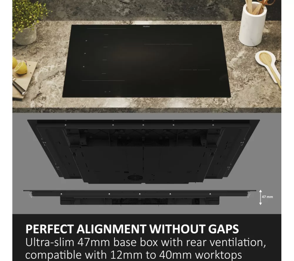 HAIER HAMTB56IRB1S 65 cm Electric Induction Hob - Black - Image 7