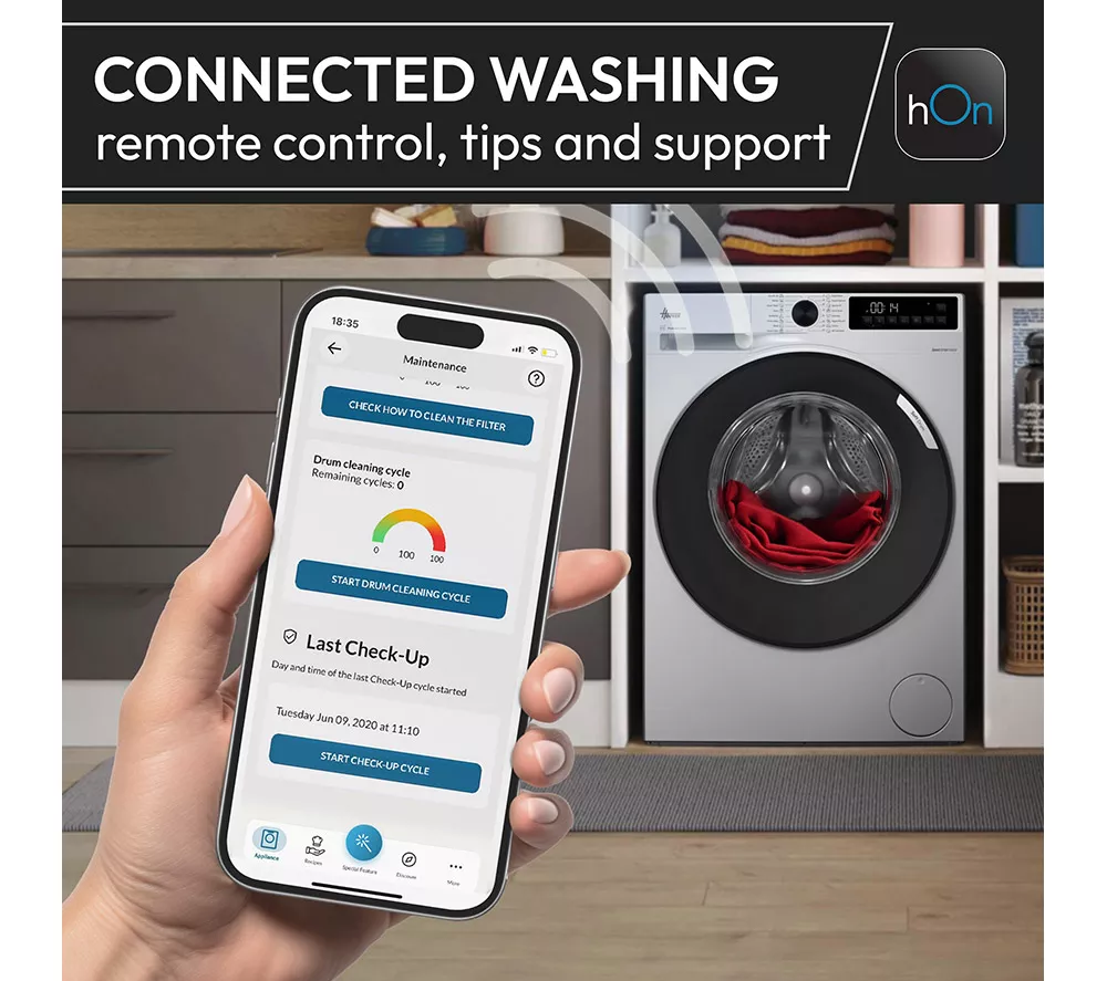 HOOVER Pro Wash Series 5 HBP 413BL8-80 WiFi-enabled 13 kg 1400 Spin Washing Machine - White