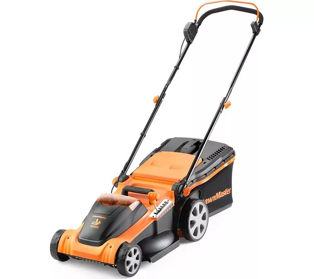 LAWNMASTER CLMF4841E-01 Cordless Rotary Lawn Mower - Orange & Black