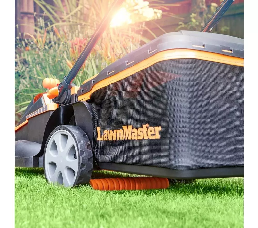 LAWNMASTER CLMF4841E-01 Cordless Rotary Lawn Mower - Orange & Black - Image 2