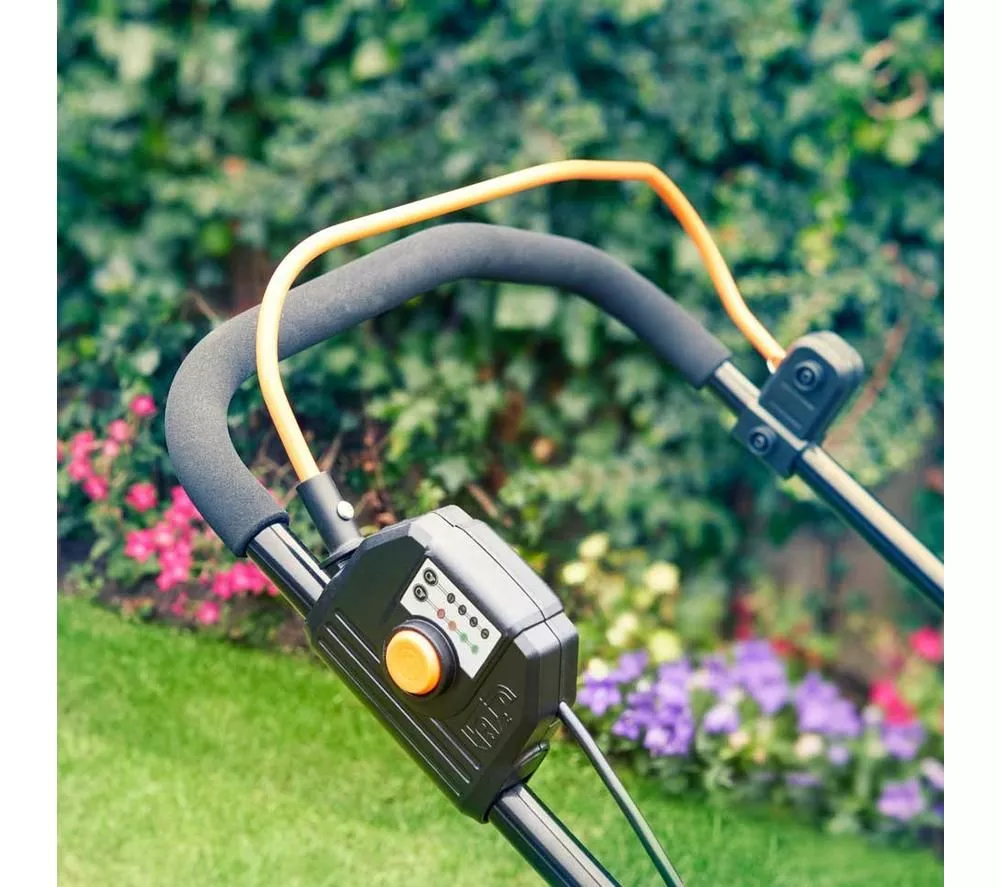 LAWNMASTER CLMF4841E-01 Cordless Rotary Lawn Mower - Orange & Black - Image 4