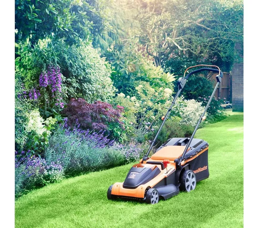 LAWNMASTER CLMF4841E-01 Cordless Rotary Lawn Mower - Orange & Black - Image 6