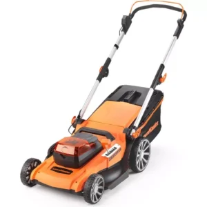 LAWNMASTER CLMF4846A-1-01 Cordless Rotary Lawn Mower - Orange & Black