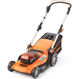 LAWNMASTER CLMF4846A-01 Cordless Rotary Lawn Mower - Orange & Black