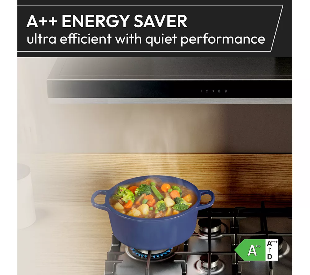 HOOVER HTS9CBH5XWIFI Chimney Smart Cooker Hood - Stainless Steel & Black - Image 4