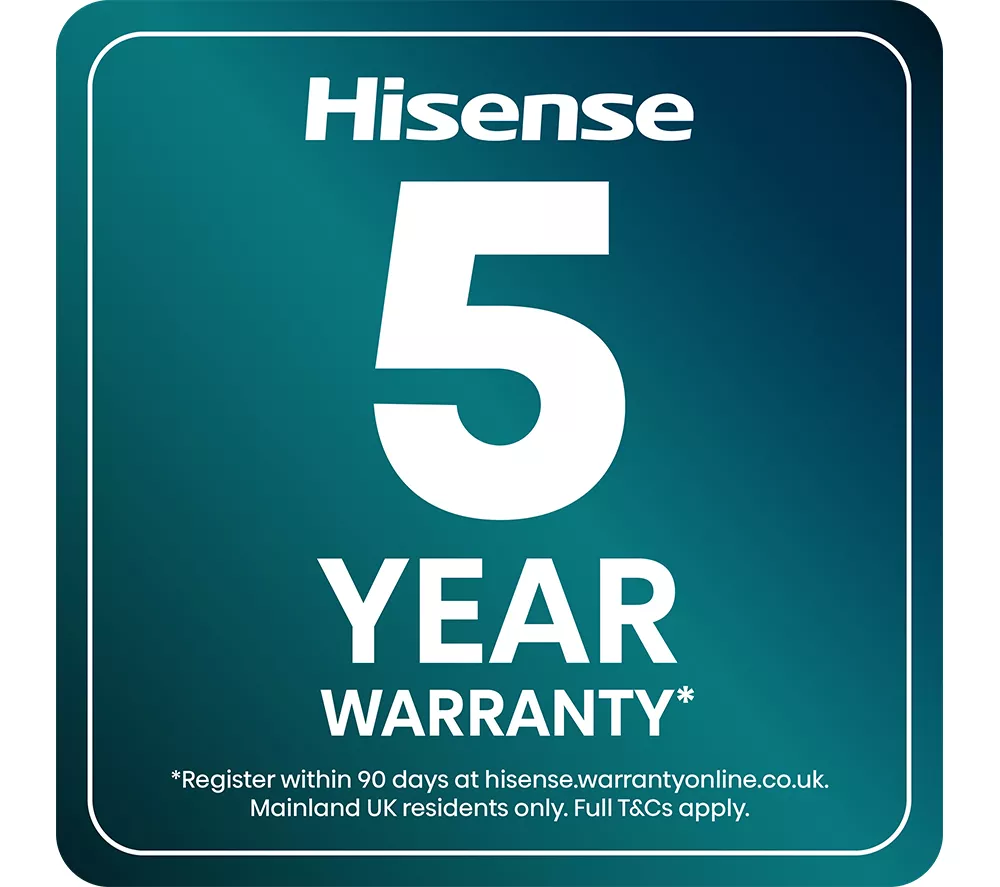 HISENSE KitchenFit 5i Series WD5I9043BBFS WiFi-enabled 9 kg Washer Dryer - Black