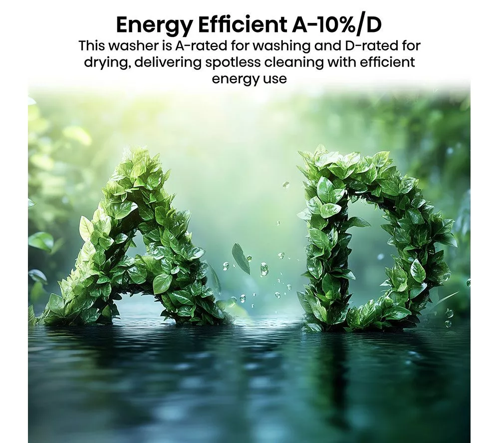 HISENSE KitchenFit 5i Series WD5I9043BBFS WiFi-enabled 9 kg Washer Dryer - Black