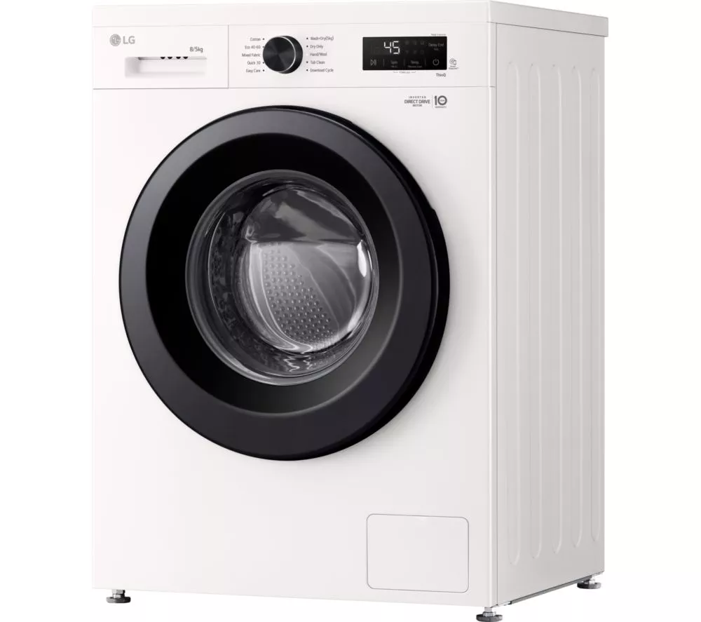 LG X10 Series Direct Drive W4X1085NWK WiFi-enabled 8 kg Washer Dryer - White - Image 9
