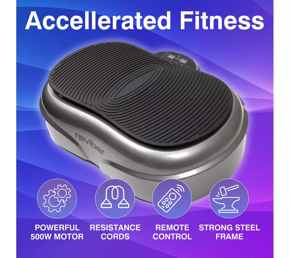 REVIBER Fusion Vibration Plate Exerciser - Grey - Image 4