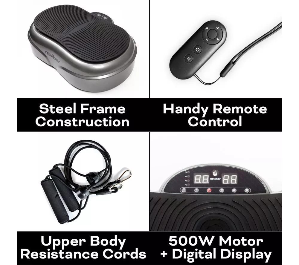 REVIBER Fusion Vibration Plate Exerciser - Grey - Image 6